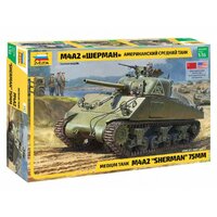 ZVEZDA Американский средний танк Шерман М4А2 (3702) 1:35
